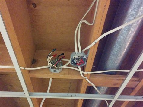 ceiling electric box side of joist|ceiling junction box installation.